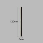 ⁦ابليك جداري مودرن اسود مع 120 سم⁩ - الصورة ⁦2⁩