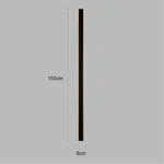 ⁦ابليك جداري مودرن اسود مع 150 سم⁩ - الصورة ⁦3⁩