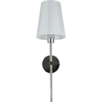 ⁦إضاءة شاين برايت جدارية مفرد مودرن فضي فضي E14⁩ - الصورة ⁦3⁩