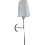 ⁦إضاءة شاين برايت جدارية مفرد مودرن فضي فضي E14⁩ - الصورة ⁦4⁩