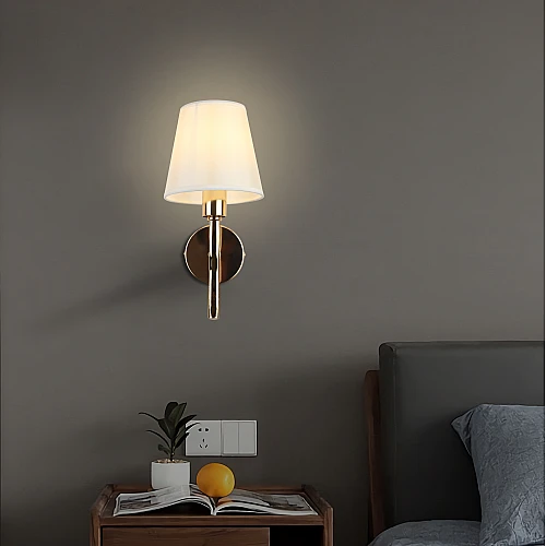 WA-C5271-1-FGD (82)-500x500h إضاءة لومي نيست جدارية مفرد مودرن شكل ذهبي تصميم راقي ولمسه استثنائيه E14 - الصورة 1