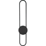 ⁦ابليك جداري شكل مستطيل اسود بتصميم راقي يعمل بالبطارية متعددة الألوان ( كريمي + اصفر + ابيض )⁩ - الصورة ⁦3⁩