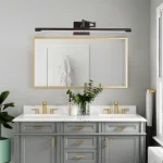 ابليك مودرن اسود لون الانارة 3اضاءات 30 واط طول 80 سم