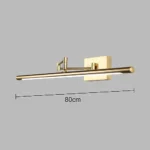 ⁦ابليك مودرن زيتي لون الانارة 3اضاءات 30 واط 80 سم⁩ - الصورة ⁦2⁩