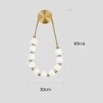 ⁦ابليك حائط جداري مودرن زيتي مع3اضاءات 12 واط مقاس 60 سم⁩ - الصورة ⁦4⁩