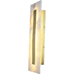 ⁦ابليك جداري مودرن اكريلك زيتي لون الانارة اصفر 18 واط طول 50 سم⁩ - الصورة ⁦2⁩