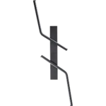 ⁦ابليك حائط جداري مودرن اسود لون الانارة 3 اضاءات 7 واط مقاس 60⁩ - الصورة ⁦6⁩