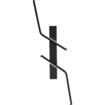 ⁦ابليك حائط جداري مودرن اسود لون الانارة 3 اضاءات 7 واط مقاس 60⁩ - الصورة ⁦4⁩