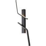 ⁦ابليك حائط جداري مودرن اسود لون الانارة 3 اضاءات 7 واط مقاس 60⁩ - الصورة ⁦3⁩