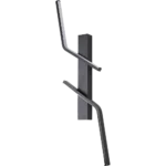 ⁦ابليك حائط جداري مودرن اسود لون الانارة 3 اضاءات 7 واط مقاس 60⁩ - الصورة ⁦2⁩