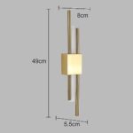 ⁦ابليك مودرن ذهبي لون الانارة 3اضاءات 3 واط⁩ - الصورة ⁦3⁩