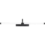 ⁦ابليك حائط جداري مودرن اسود لون الانارة 3اضاءات 20 واط طول 100 سم⁩ - الصورة ⁦3⁩