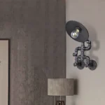 ابليك حائط جداري مودرن لون اسود