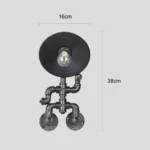 ⁦ابليك حائط جداري مودرن لون اسود⁩ - الصورة ⁦3⁩