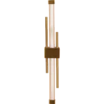 ⁦إضاءة أبليك حائط مودرن زيتي لون الانارة أصفر 9 واط قطر 40 سم⁩ - الصورة ⁦3⁩