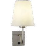 ⁦إضاءة ابليك حائط مودرن فضي E14*1⁩ - الصورة ⁦3⁩