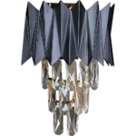 ⁦إضاءة أبليك حائط مودرن اسود E14*2⁩ - الصورة ⁦2⁩