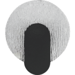 ⁦إضاءة ابليك حائط مودرن اسود لون الانارة 3 اضاءات واط 7 مقاس 200 ملم⁩ - الصورة ⁦2⁩