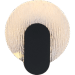 ⁦إضاءة ابليك حائط مودرن اسود لون الانارة 3 اضاءات واط 7 مقاس 200 ملم⁩ - الصورة ⁦3⁩