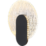 ⁦إضاءة ابليك حائط مودرن اسود لون الانارة 3 اضاءات واط 7 مقاس 200 ملم⁩ - الصورة ⁦5⁩