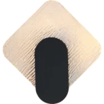 ⁦إضاءة ابليك حائط مودرن اسود لون الانارة 3 اضاءات واط 7 مقاس 200 ملم⁩ - الصورة ⁦3⁩