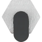 ⁦إضاءة ابليك حائط مودرن اسود لون الانارة 3 اضاءات واط 7 مقاس 200 ملم⁩ - الصورة ⁦5⁩