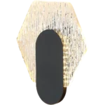 ⁦إضاءة ابليك حائط مودرن اسود لون الانارة 3 اضاءات واط 7 مقاس 200 ملم⁩ - الصورة ⁦2⁩