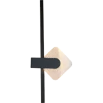 ⁦إضاءة ابليك حائط مودرن اسود لون الانارة 3 اضاءات واط 18 مقاس 600 ملم⁩ - الصورة ⁦2⁩