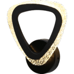 ⁦إضاءة أبليك حائط مودرن اسود لون الانارة 3 اضاءات واط 5⁩ - الصورة ⁦2⁩