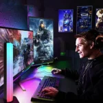 ⁦مصباح طاولة غطاء اسود لون انارة RGB مفرد⁩ - الصورة ⁦10⁩