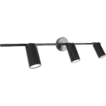 ⁦ترك لايت جداري ثلاثي مدور جرم اسود GU10⁩ - الصورة ⁦4⁩