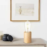 ⁦مصباح طاولة الخشب ليلة ضوء ديكور طاولة ضوء لغرفة النوم غرفة المعيشة E27⁩ - الصورة ⁦8⁩