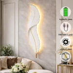 ابليك ريش مقاس كبير مودرن تعمل بالبطارية لون الانارة اصفر