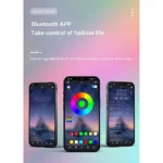 ⁦مصباح طاولة غطاء اسود لون انارة RGB مفرد⁩ - الصورة ⁦6⁩