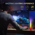 ⁦مصباح طاولة غطاء اسود لون انارة RGB مفرد⁩ - الصورة ⁦7⁩