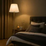 ابجورة استاند ارضي شكل ذهبي بتصميم متقن وفريد