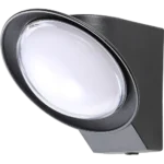 ⁦كشاف بوابة اسود لون الانارة اصفر 18 واط⁩ - الصورة ⁦2⁩