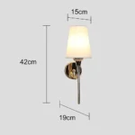 ⁦ابليك يعمل بالبطارية شحن Type-C لون الانارة اصفر مودرن ذهبي⁩ - الصورة ⁦2⁩