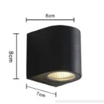 ⁦كشاف بوابة اسطواني مفرد جهة لمبة تركيب GU10⁩ - الصورة ⁦3⁩