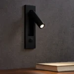 ابليك جداري مودرن دفن حديث غطاء اسود مع لون الانارة اصفر 3 واط