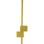 ⁦ابليك مودرن ذهبي لون الانارة 3اضاءات W5⁩ - الصورة ⁦2⁩