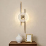 ابليك مودرن ذهبي لون الانارة 3 اضاءات 12 واط