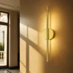 ابليك جداري مودرن ذهبي 3 إضاءات LED واط 5 مقاس 600 ملم تصميم فاخر للمداخل والديكورات الداخلية