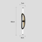 ⁦ابليك مودرن اسود لون الانارة 3 اضاءات 12 واط⁩ - الصورة ⁦2⁩