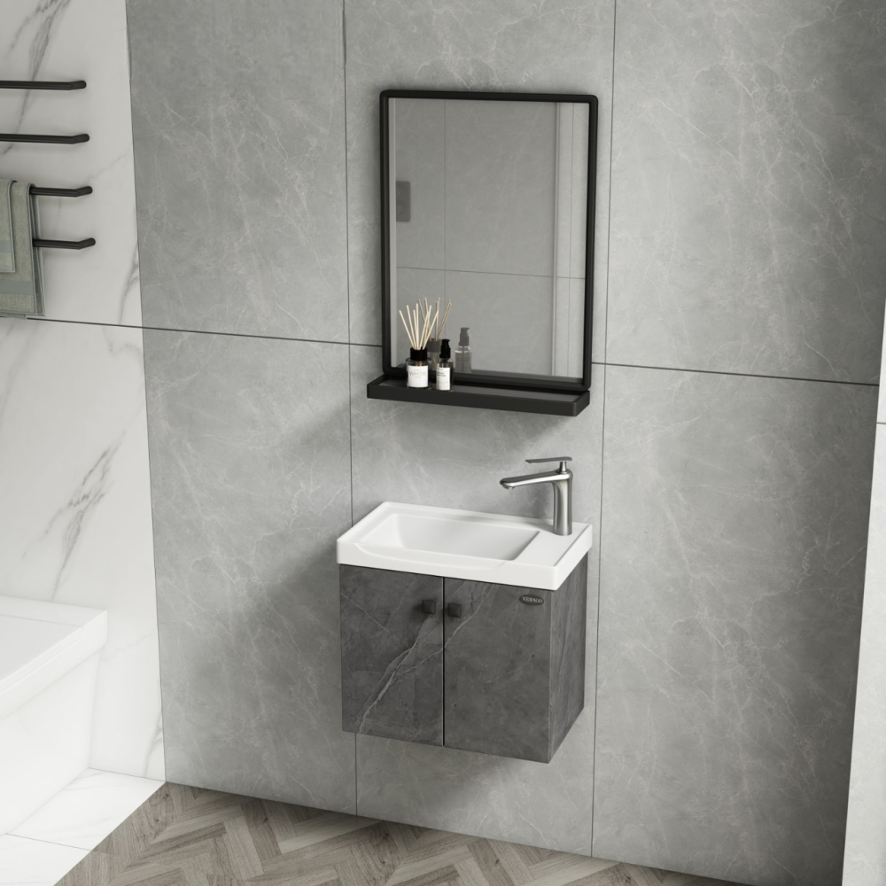 fa6f5497-4243-428e-9d7c-5526b0e9b4ee-1000x1000-ufGZ5Q5qq598W9LM6Gdgequmzx5JDPIeNvCxBPaE مغسلة صغيرة 50 سم لون رمادي مع مرايا وبرف - الصورة 1