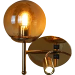 ⁦ابليك حائط جداري مودرن مفرد ذهبي E27*1L⁩ - الصورة ⁦4⁩