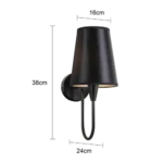 ⁦ابليك مودرن اسود E14*1⁩ - الصورة ⁦2⁩