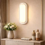 كشاف بيضاوي ابيض لون الانارة اصفر 20 واط