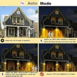 ⁦كشاف جداري يعمل بالطاقة الشمسية لون الانارة اصفر مع حساس⁩ - الصورة ⁦2⁩