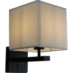 ⁦إضاءة ابليك حائط مودرن اسود E27*1L مفرد⁩ - الصورة ⁦2⁩